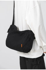 Teenager Canvas Sling Hobo Bag 90s Y2K Grunge Ita Medium Size Pouch