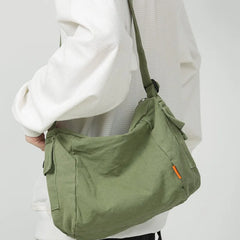 Teenager Canvas Sling Hobo Bag 90s Y2K Grunge Ita Medium Size Pouch