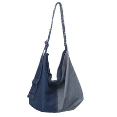 Teen Denim Hobo Handbag Soft Hip Hop Slouch Shoulder Bag
