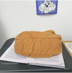 Y2K Teen Canvas Hobo Shoulder Bag Medium Size Pouch