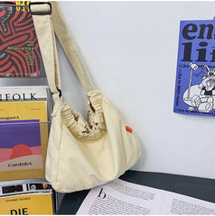 Y2K Teen Canvas Hobo Shoulder Bag Medium Size Pouch