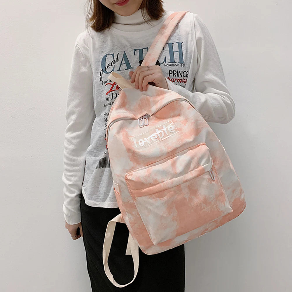 Teen Girls Backpack Lovely Women Pattern Casual Nylon High School Bags