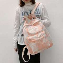 Teen Girls Backpack Lovely Women Pattern Casual Nylon High School Bags