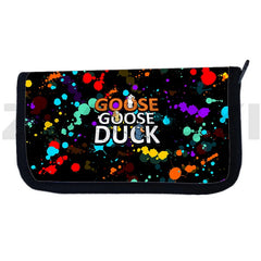 Teenager Goose Goose Duck 3D Wallet Print Pattern Game Wallet Men Women Cartoon