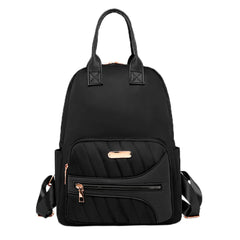 Waterproof Pu Leather Women Bag Ladies Zipper Backpack