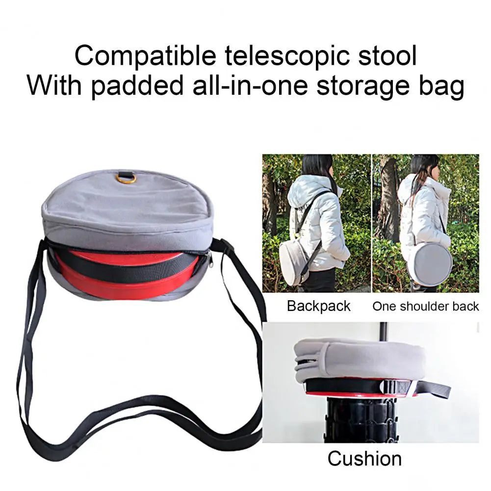 Portable Telescoping Stool Pouch for Outdoor Activities