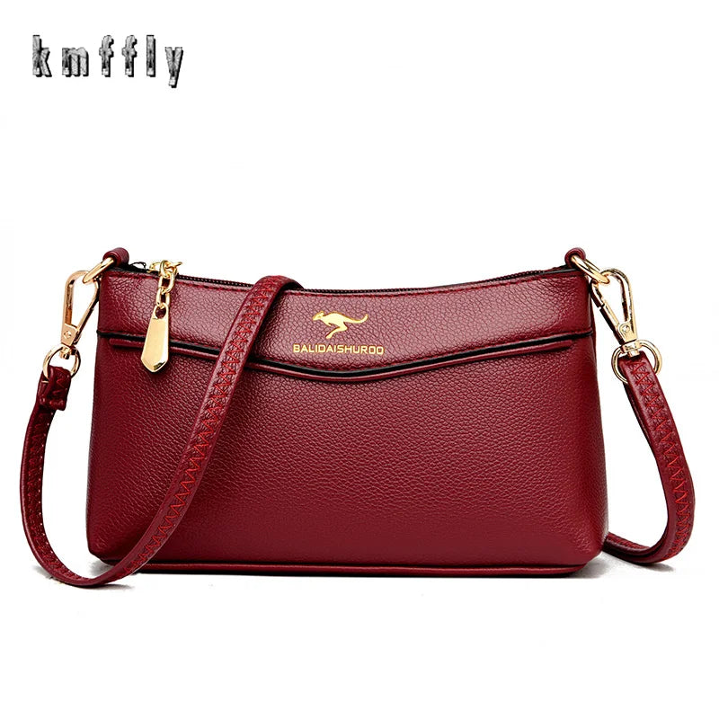 Temperament Ladies Shoulder Bag Soft Leather Armpit Messenger Bag