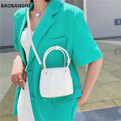 Temperament Women Bags Crossbody Shoulder Handbag Slung Bucket Bag