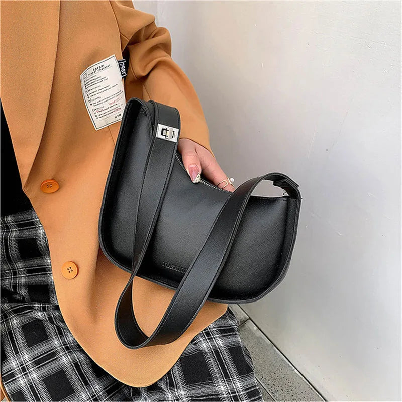 Temperament Women's Bags Retro Printed Letters Shoulder Bag