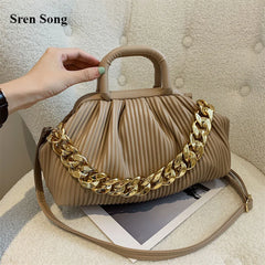 Cloud Crossbody Bags Women Handbags Folds Shoulder Bags