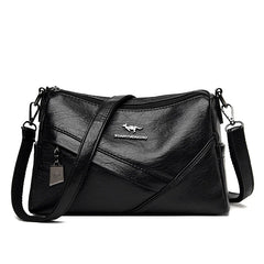 Leather Women Shoulder Bags Vintage Female Messenger Bag Handbag