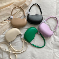 One Shoulder Bag PU Soft Leather Handbags Women's Armpit Bags