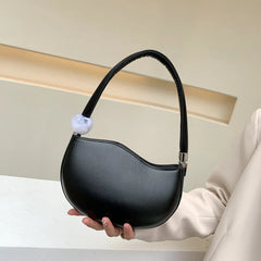 One Shoulder Bag PU Soft Leather Handbags Women's Armpit Bags