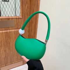 One Shoulder Bag PU Soft Leather Handbags Women's Armpit Bags