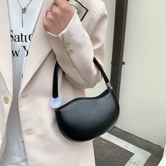 One Shoulder Bag PU Soft Leather Handbags Women's Armpit Bags