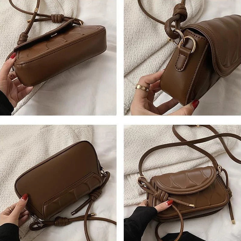 Shoulder Bags Women PU Leather Hasp All-match Cross-body Handbags
