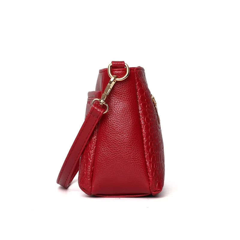 Textured Messenger Bag Women's Fall Casual Mother Bag
