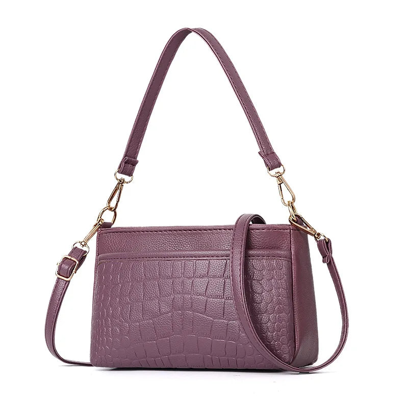 Textured Messenger Bag Women's Fall Casual Mother Bag