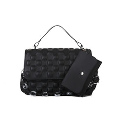 Textured Chain Shoulder Bag Crossbody Small Square Bag