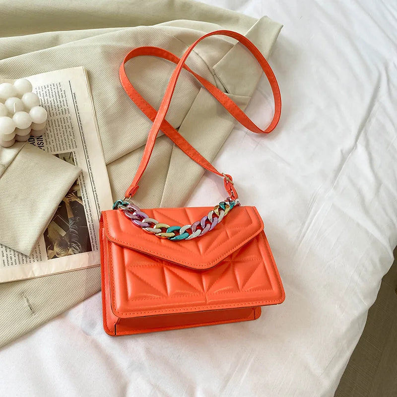 Textured Women Handbags Messenger Bags Square Casual Crossbody Bags