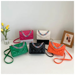 Textured Women Handbags Messenger Bags Square Casual Crossbody Bags