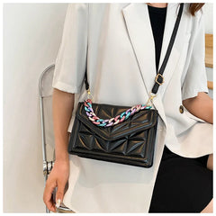 Textured Women Handbags Messenger Bags Square Casual Crossbody Bags