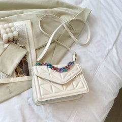 Textured Women Handbags Messenger Bags Square Casual Crossbody Bags