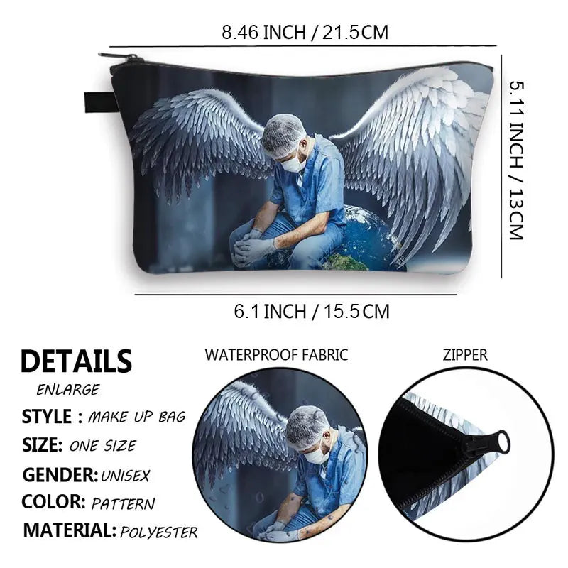 Thank You Doctor & Nurse Cosmetic Case Women Makeup Bags Ladies Storage Bags