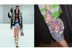 Sequins Small Tote Crystal Handbag Bling Lady Bucket Girls Purse