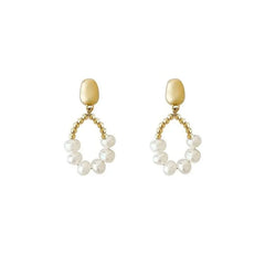 Baroque Pearl Pendant Earrings