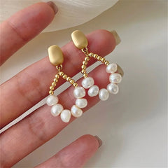 Baroque Pearl Pendant Earrings
