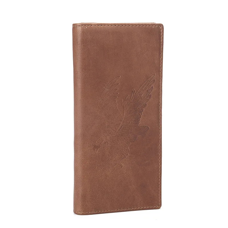 Oil Wax Leather Wallet Money Clip Hand Bag Men Women LS-8859