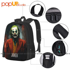 Joaquin Phoenix Joker Backpack Large Capacity Foldable Personalised
