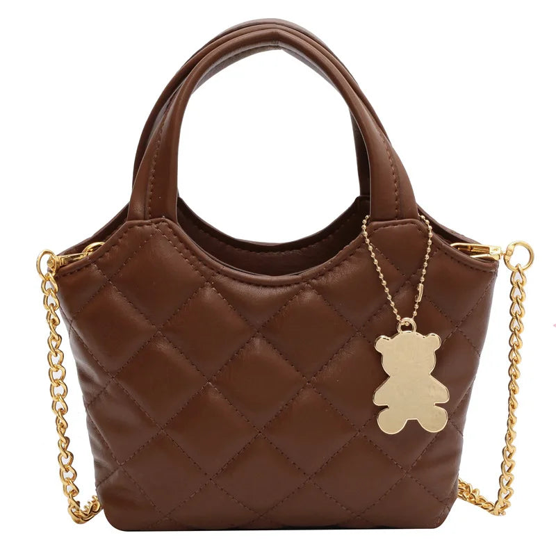 High Chain Handbag Ringer Single Shoulder Cross-body Bucket Bag