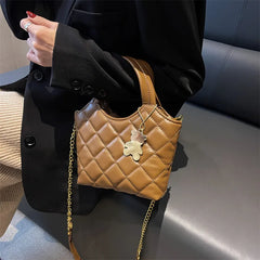 High Chain Handbag Ringer Single Shoulder Cross-body Bucket Bag