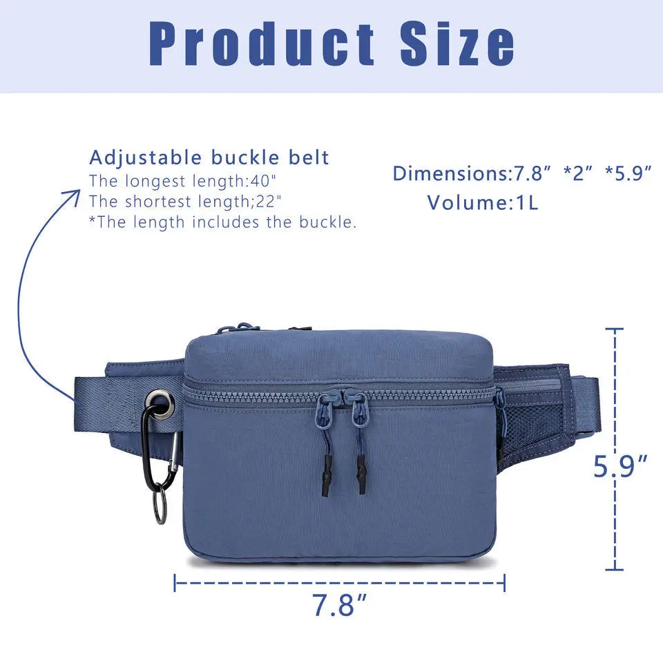 Unisex Adjustable Diagonal Chest Bag for Outdoor Sports