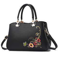 Embroidered Ladies Handbag All-match Shoulder Messenger Bag