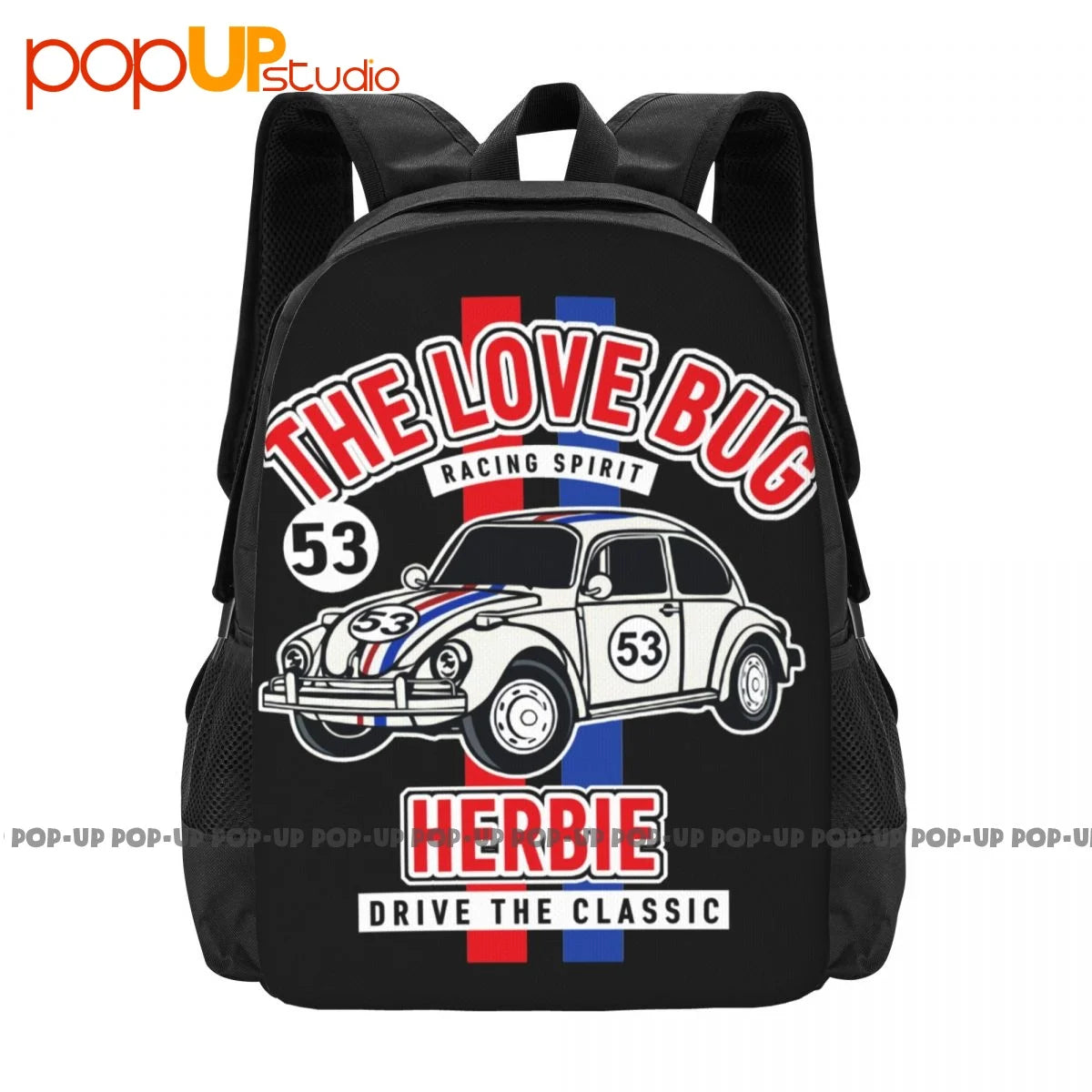 The Love Bug Herbie Drive Classic No.53 1963 Movie Backpack Large Capacity Gym