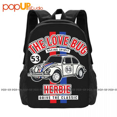 The Love Bug Herbie Drive Classic No.53 1963 Movie Backpack Large Capacity Gym