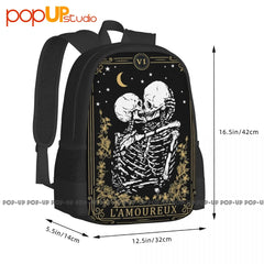 Vintage Tarot Card Valentine Backpack Bookbag for Travel