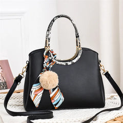 Pompoms Mom Bag Autumn Winter Handbag