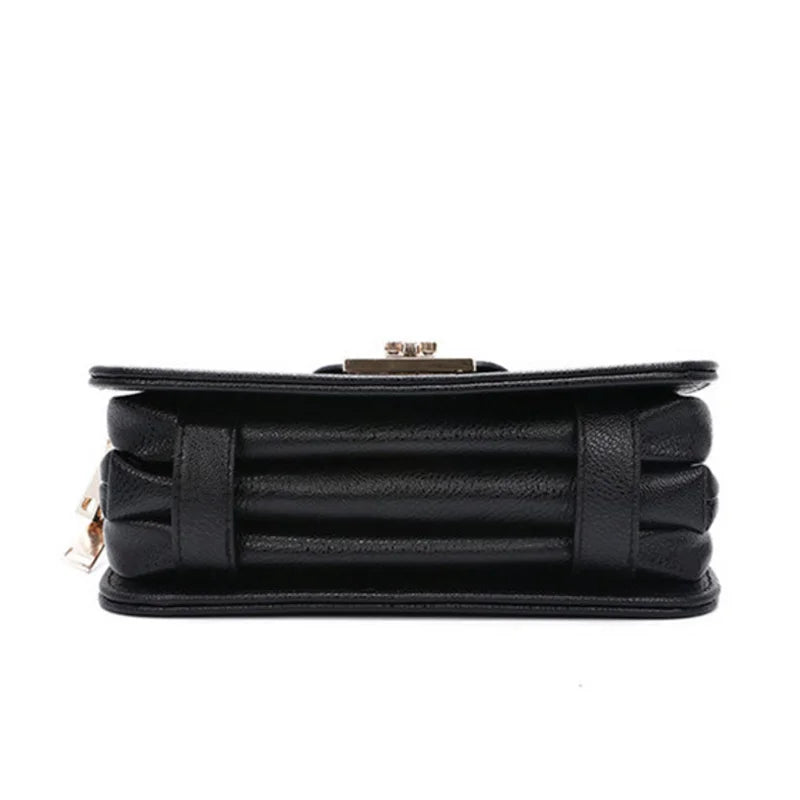Women's Shoulder Bag Metal Buckle Chain Handbag Clutch