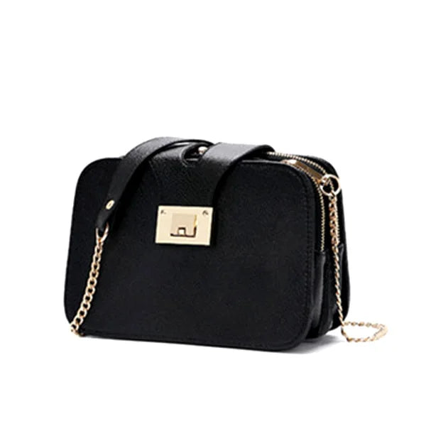 Women's Single Shoulder Bag Chain Strap Handbags Clutch Bag Metal Buckle