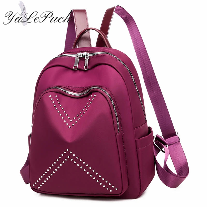Waterproof Women's Shoulder Backpack for Teen Girls