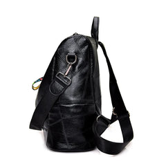 Women Leather Backpacks High Female Vintage Backpack Travel Shoulder Bag