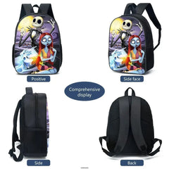 Nightmare Before Christmas Backpack 16in School Bag Boys Girls Software Primary