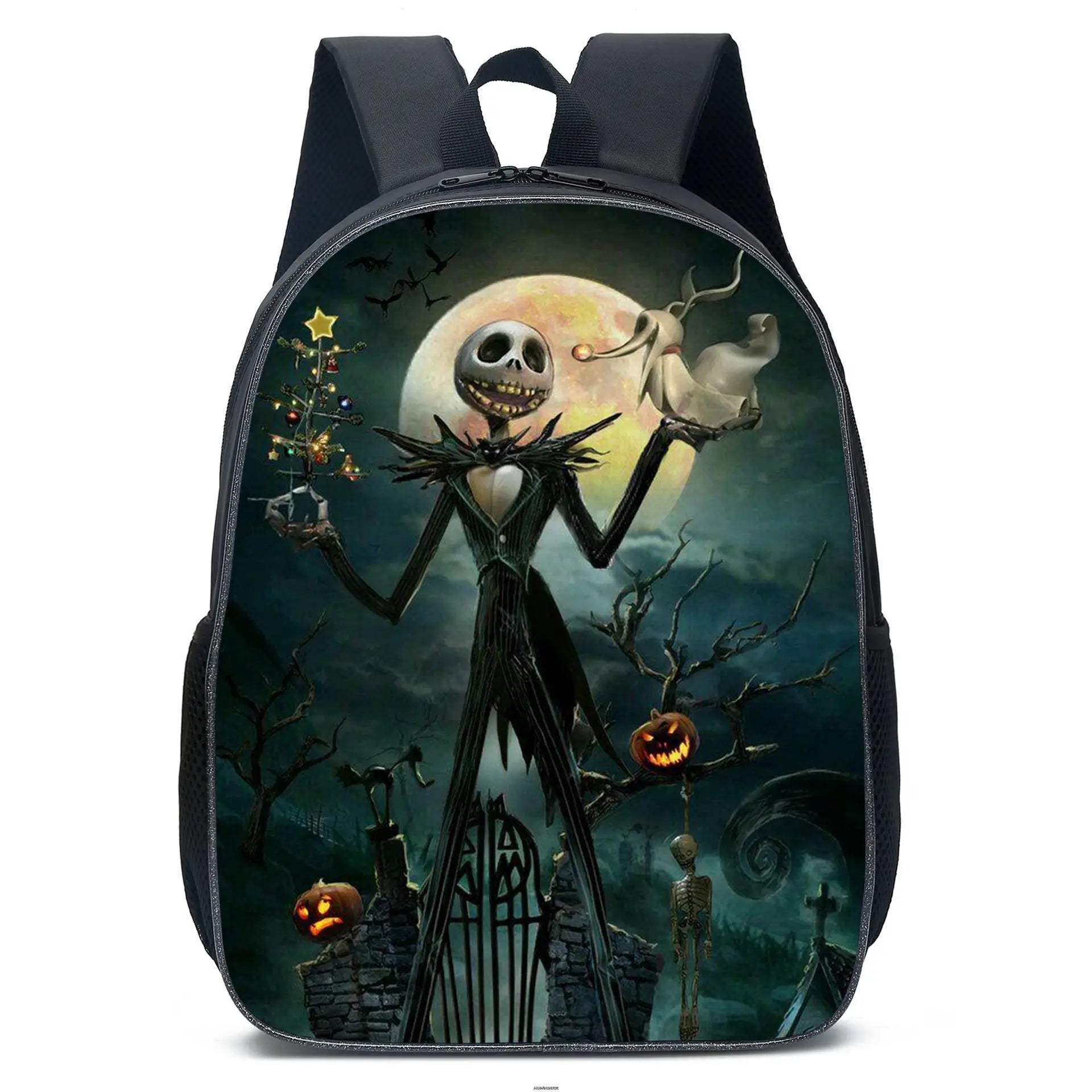 Nightmare Before Christmas Backpack 16in School Bag Boys Girls Software Primary