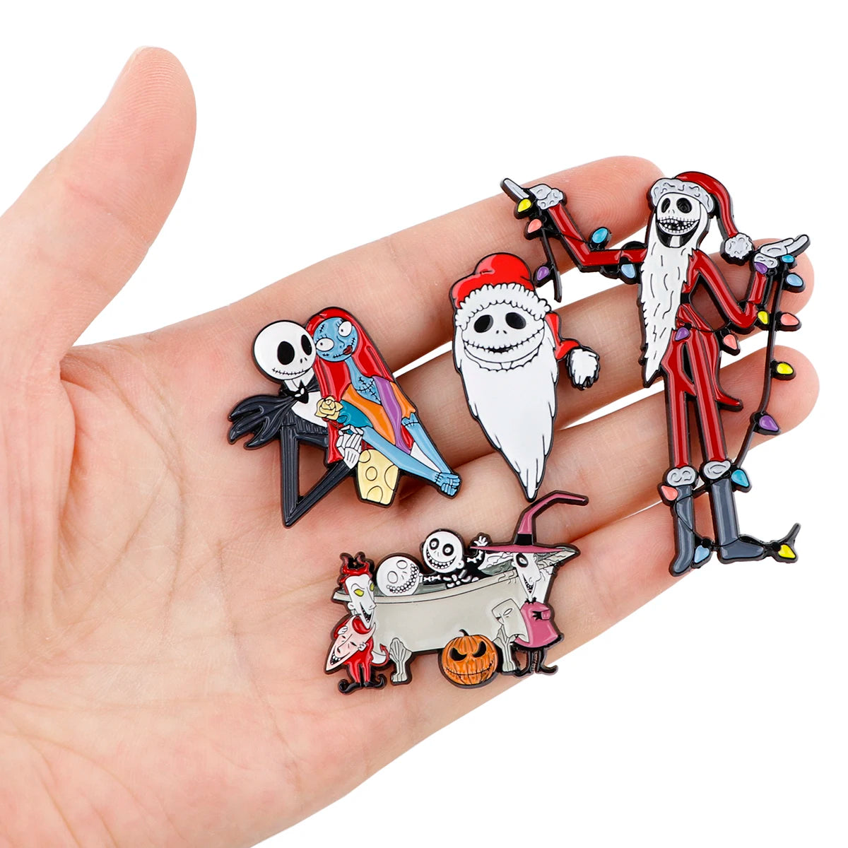 Nightmare Before Christmas Jack Enamel Pins Classic Cartoon Movie Lapel Pins