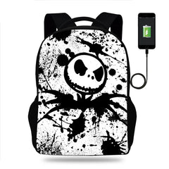 3D Printed Nightmare Before Christmas School Backpack for Boys Girls