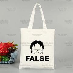 The Office Dunder Mifflin Dwight Reusable Shopping Bag Tote Bag